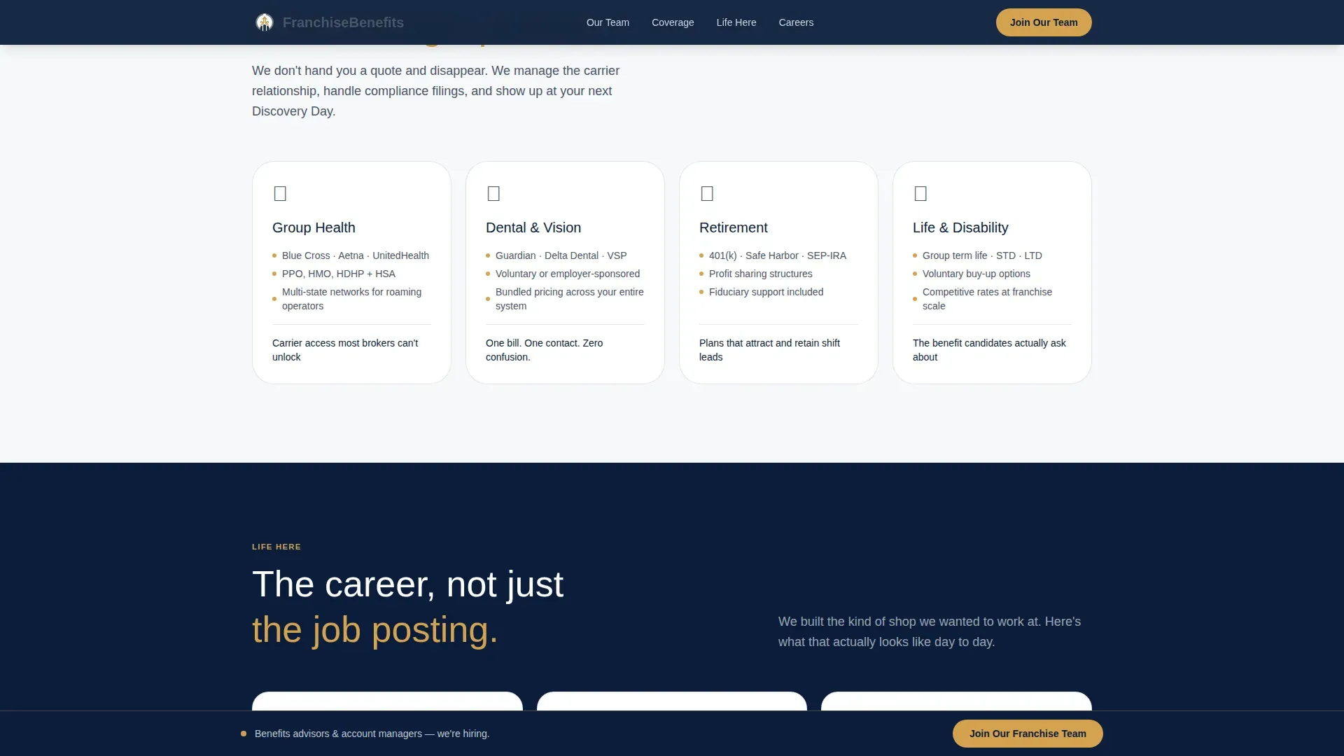 Benefits Consulting | Free Website Template | Rocket