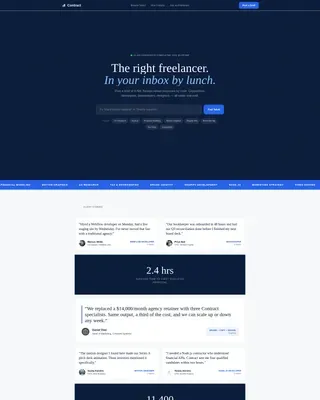 Freelance & Gig Marketplace Reviews Website Template