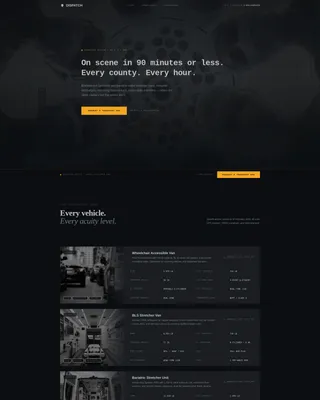 Medical Transport Landing Page Template