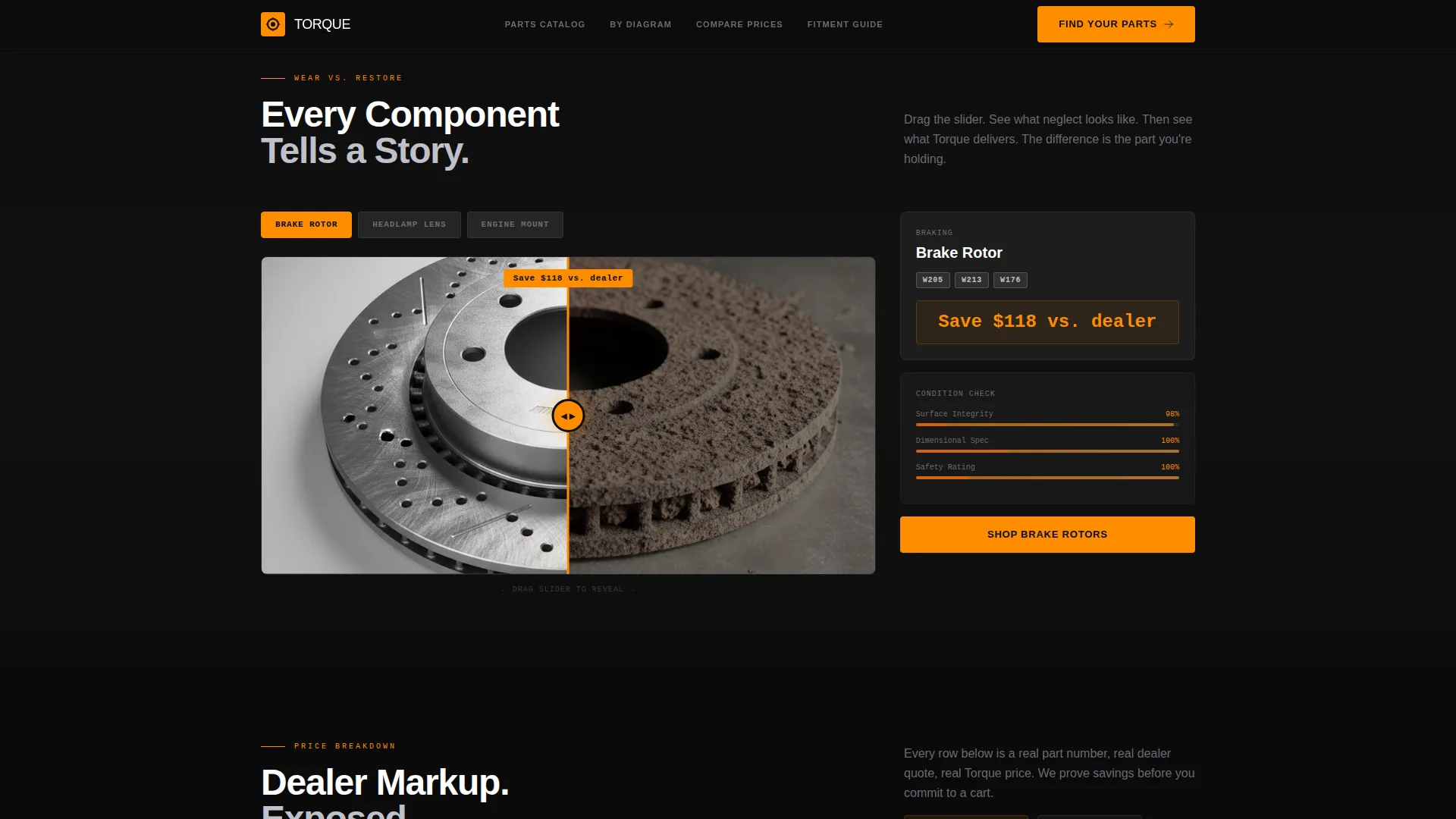 Car Dealership Pricing Website Template