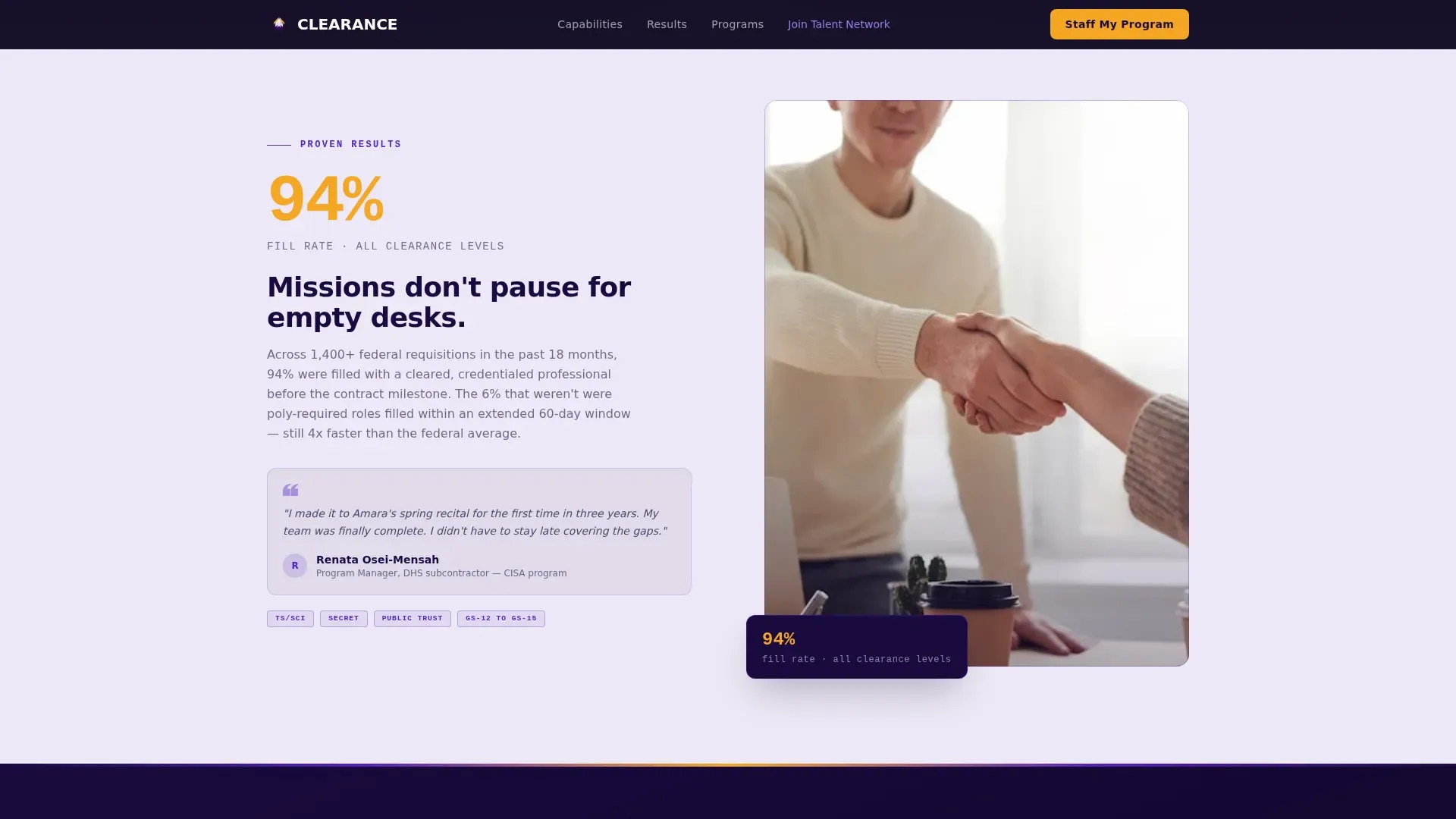 Recruitment Services | Free Website Template | Rocket