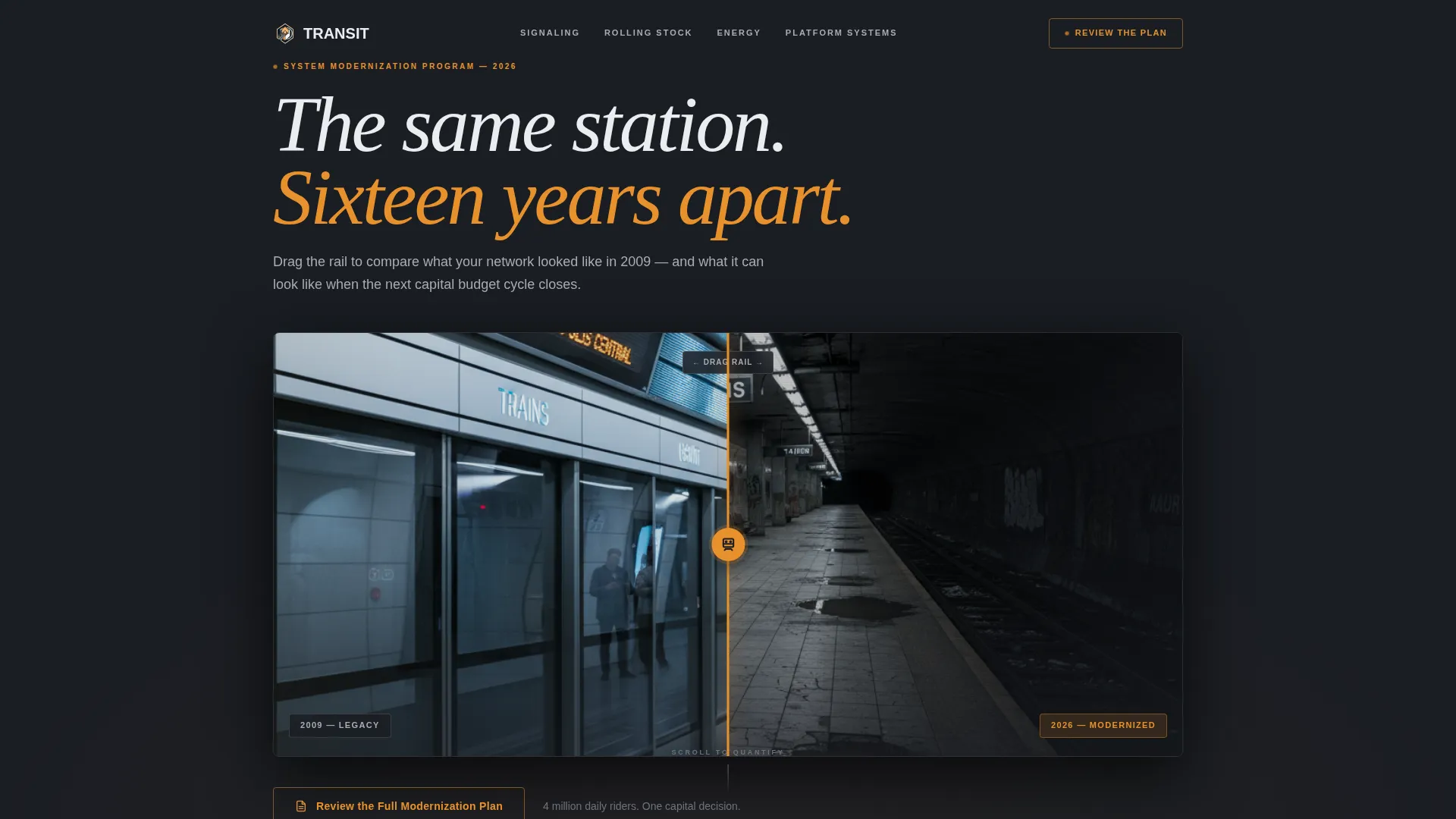 Metro Landing Page Template | Scroll Reveal Design
