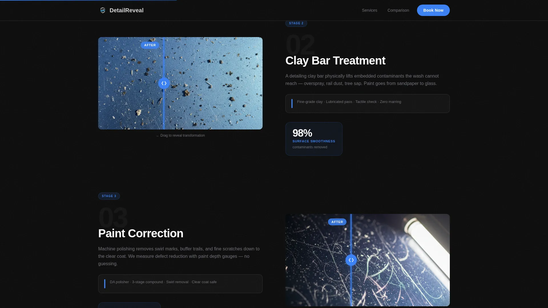 Mobile Detailing Landing Page Template