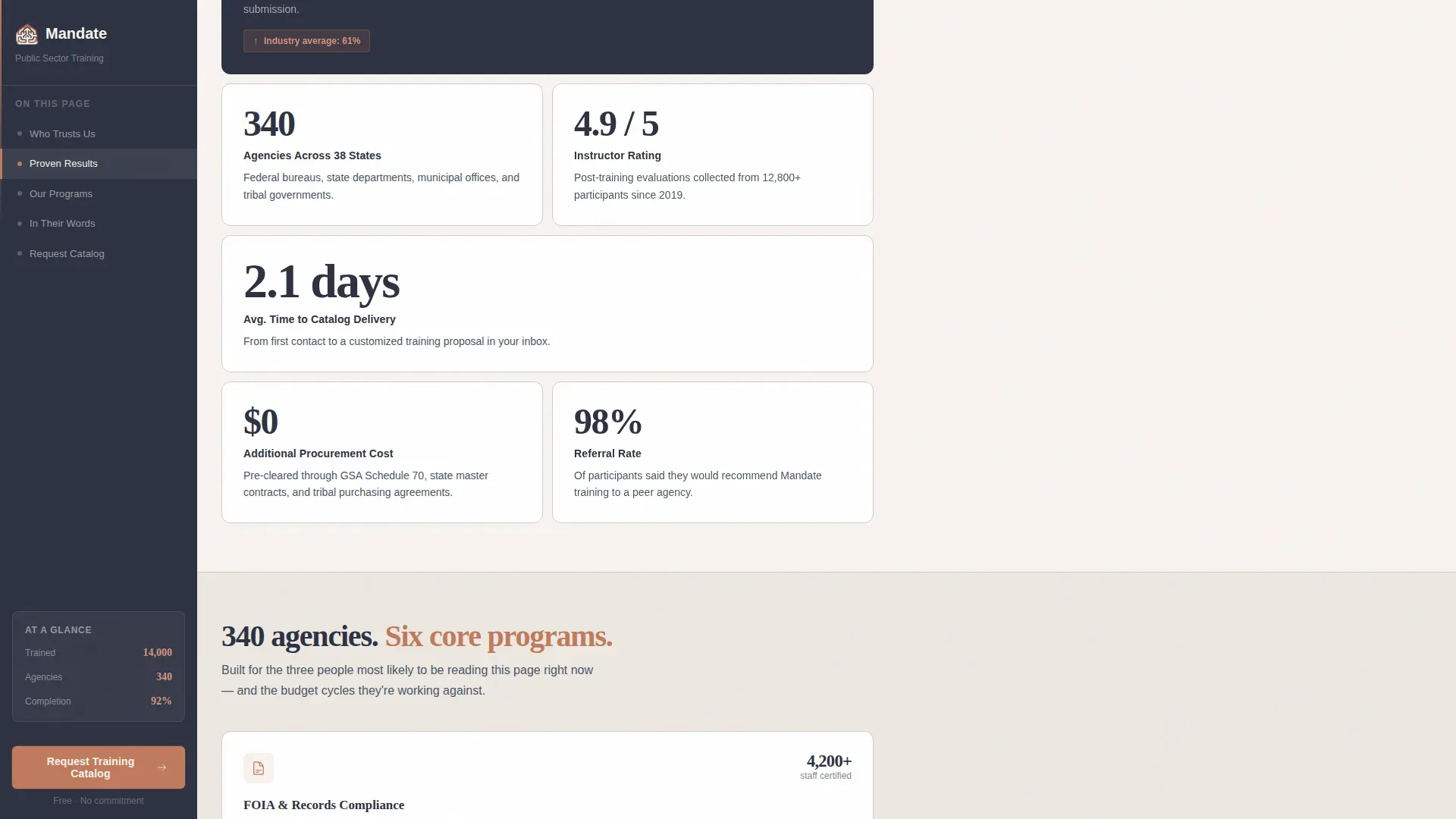 Government Training | Free Website Template | Rocket