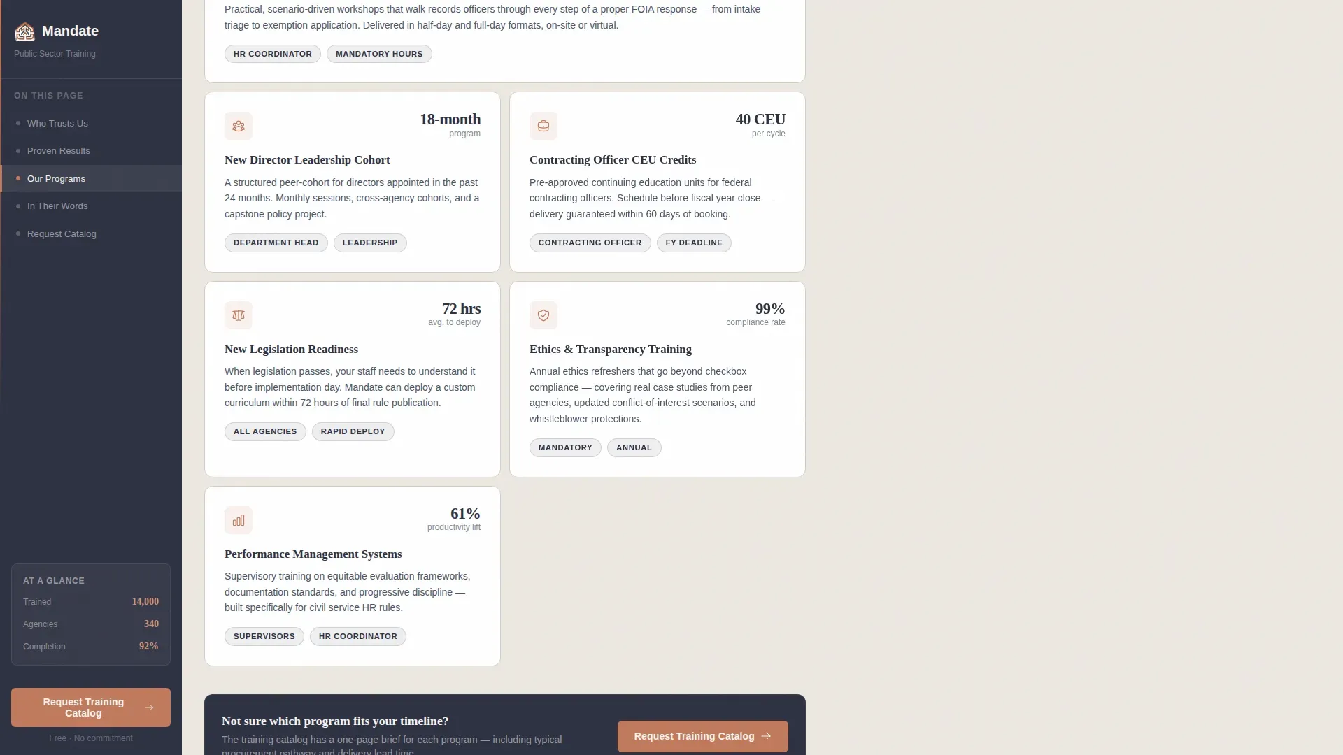 Government Training | Free Website Template | Rocket