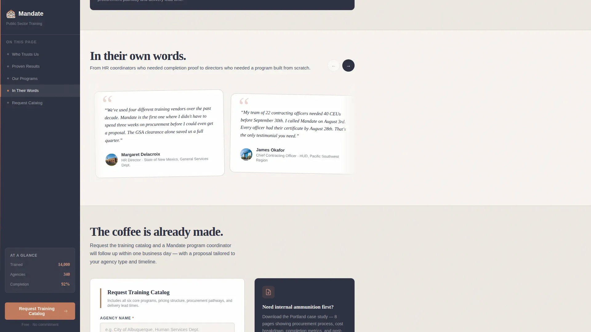 Government Training | Free Website Template | Rocket