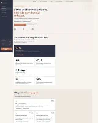 Government Training | Free Website Template | Rocket