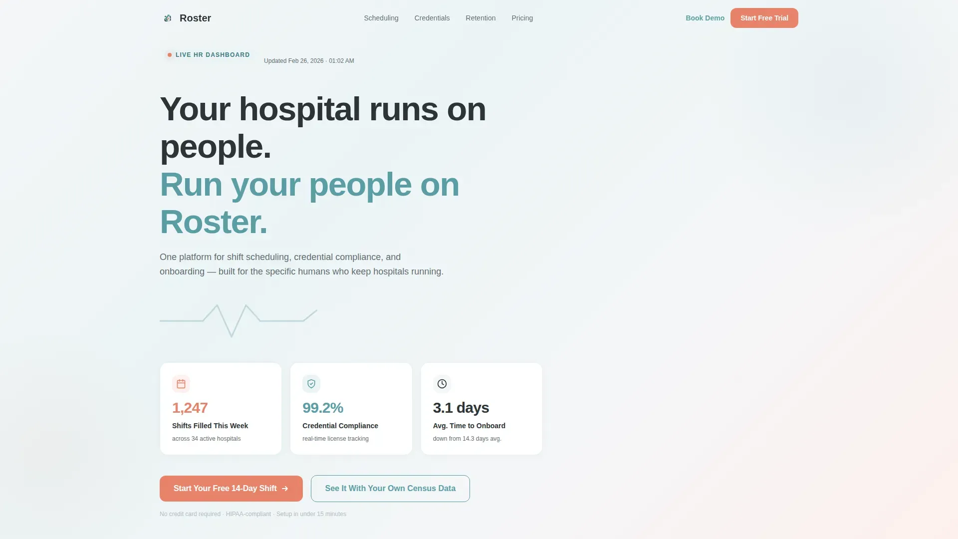 Powerful Healthcare HR | Free Website Template | Rocket
