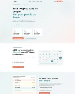 Powerful Healthcare HR | Free Website Template | Rocket