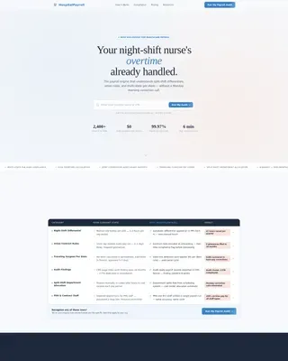 Healthcare Payroll | Free Website Template | Rocket
