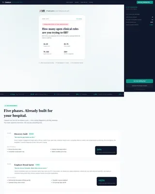 Powerful Healthcare RPO | Free Website Template | Rocket