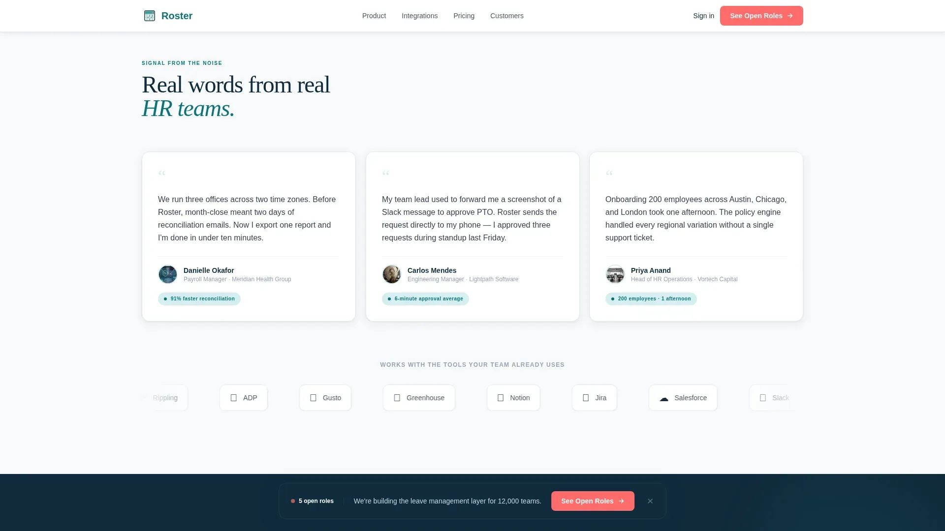 Time & Attendance Directory Website Template