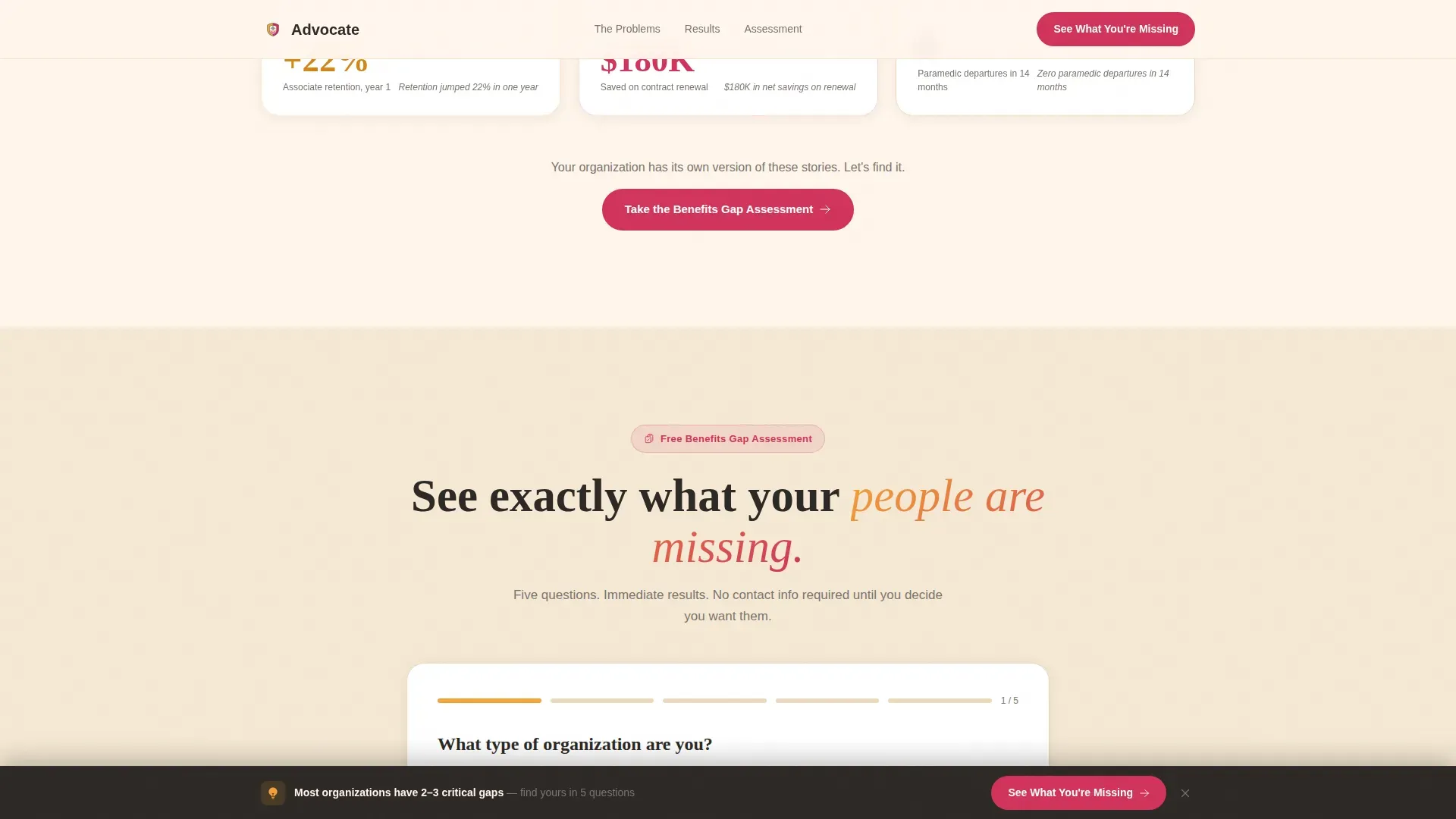 Results-Driven Employee Benefits | Free Website Template | Rocket