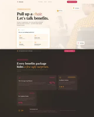 Results-Driven Employee Benefits | Free Website Template | Rocket