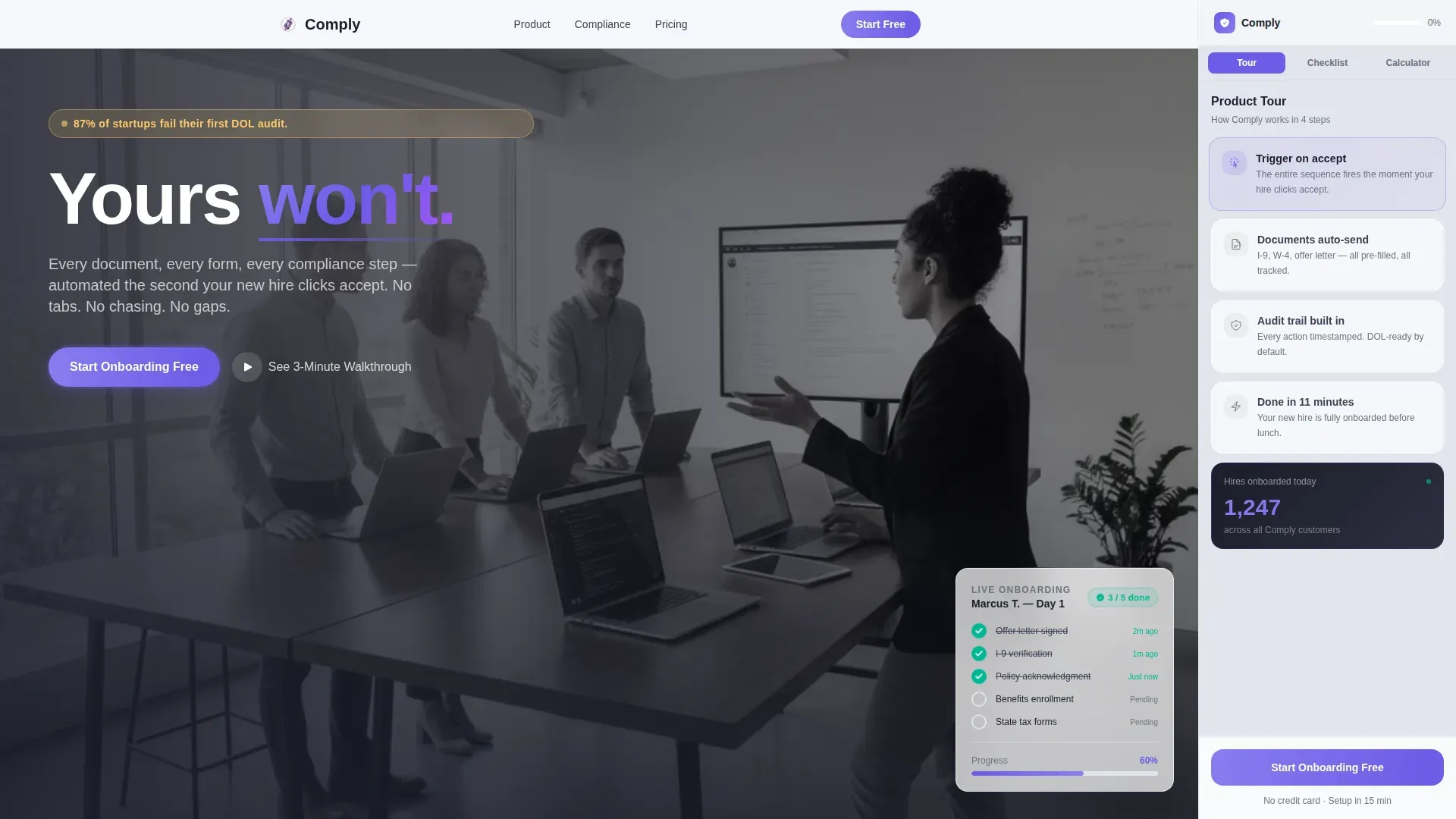 Compliance Software | Free Website Template | Rocket