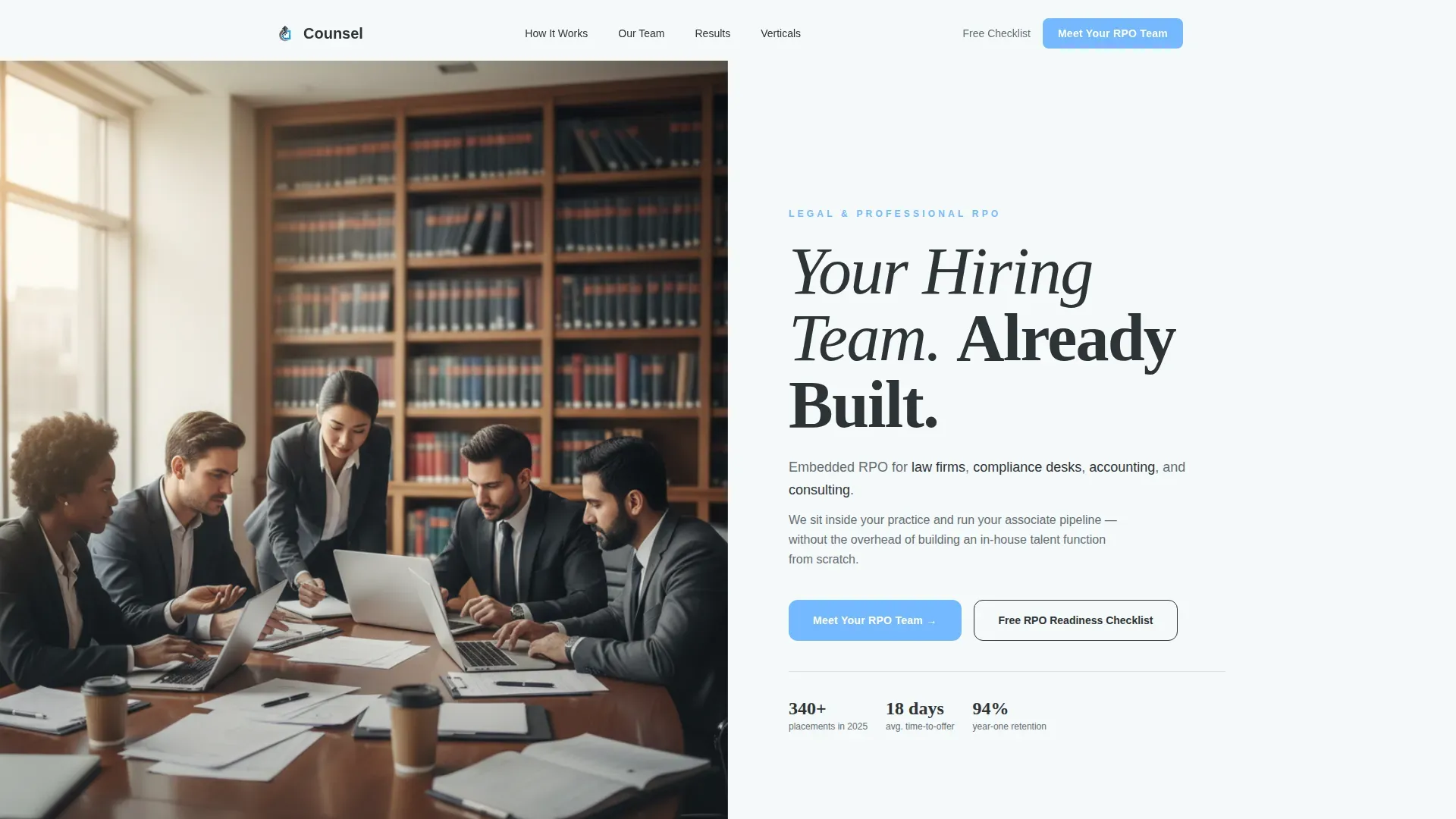 Legal Recruitment | Free Website Template | Rocket