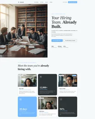Legal Recruitment | Free Website Template | Rocket