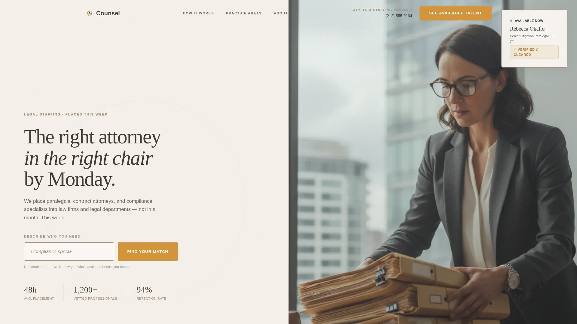 Staffing Services | Free Website Template | Rocket