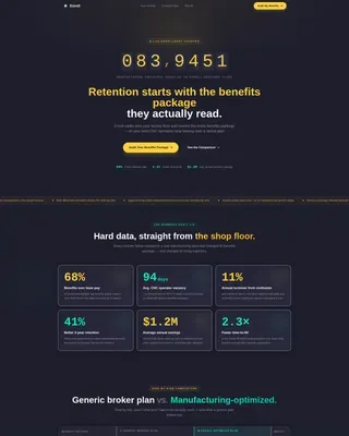 Compare - Benefits Consulting Landing page Template