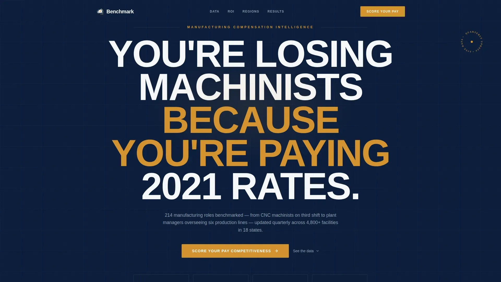 Manufacturing Compensation | Free Website Template | Rocket