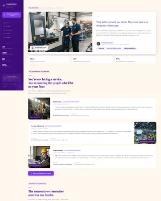 Manufacturing Compliance | Free Website Template | Rocket