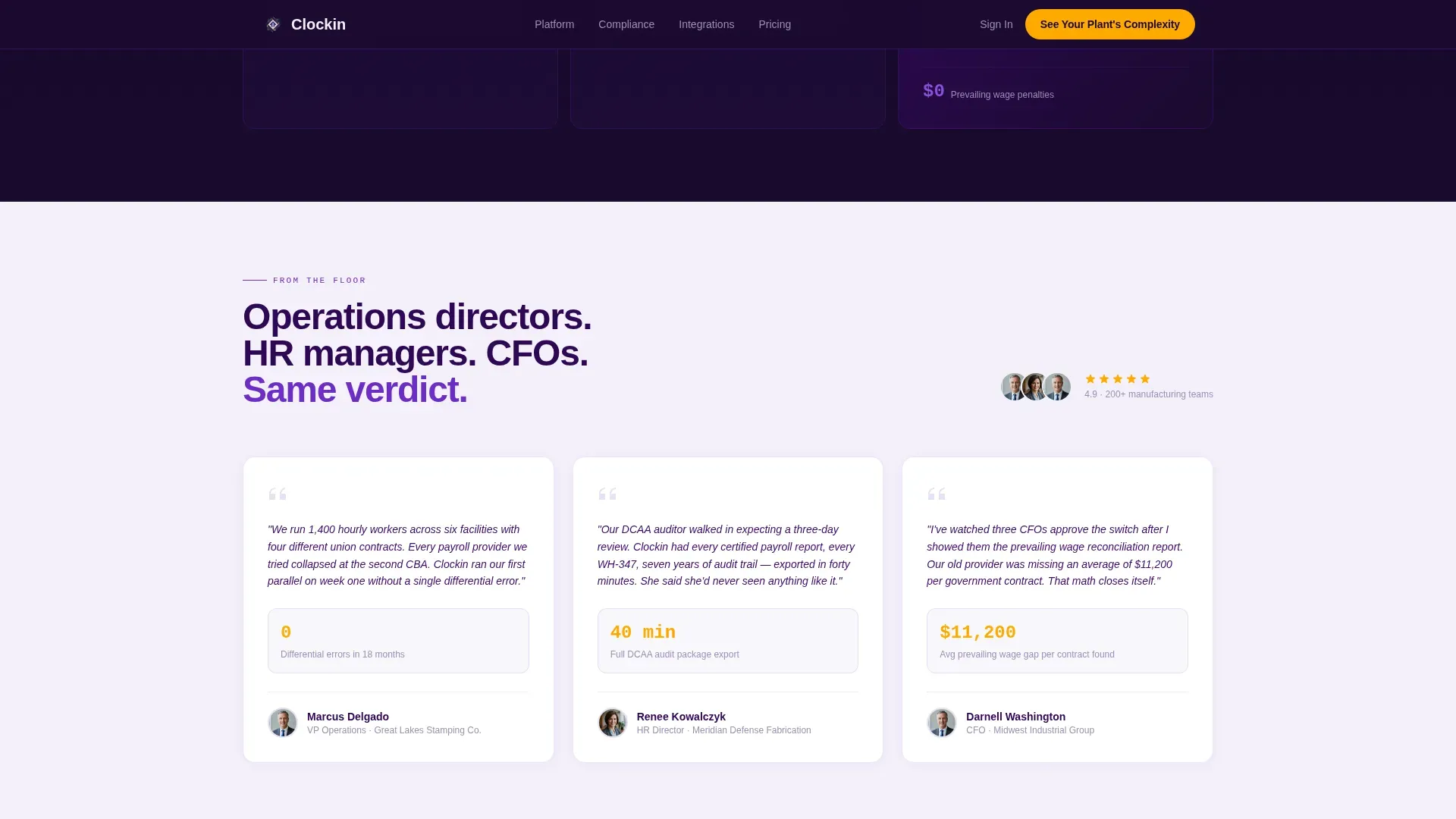Manufacturing Payroll | Free Website Template | Rocket