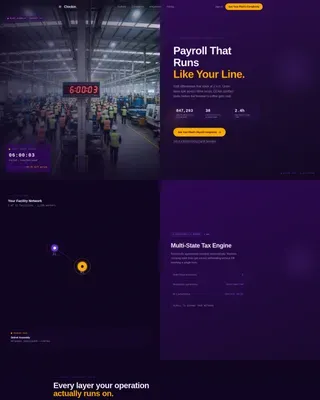 Manufacturing Payroll | Free Website Template | Rocket