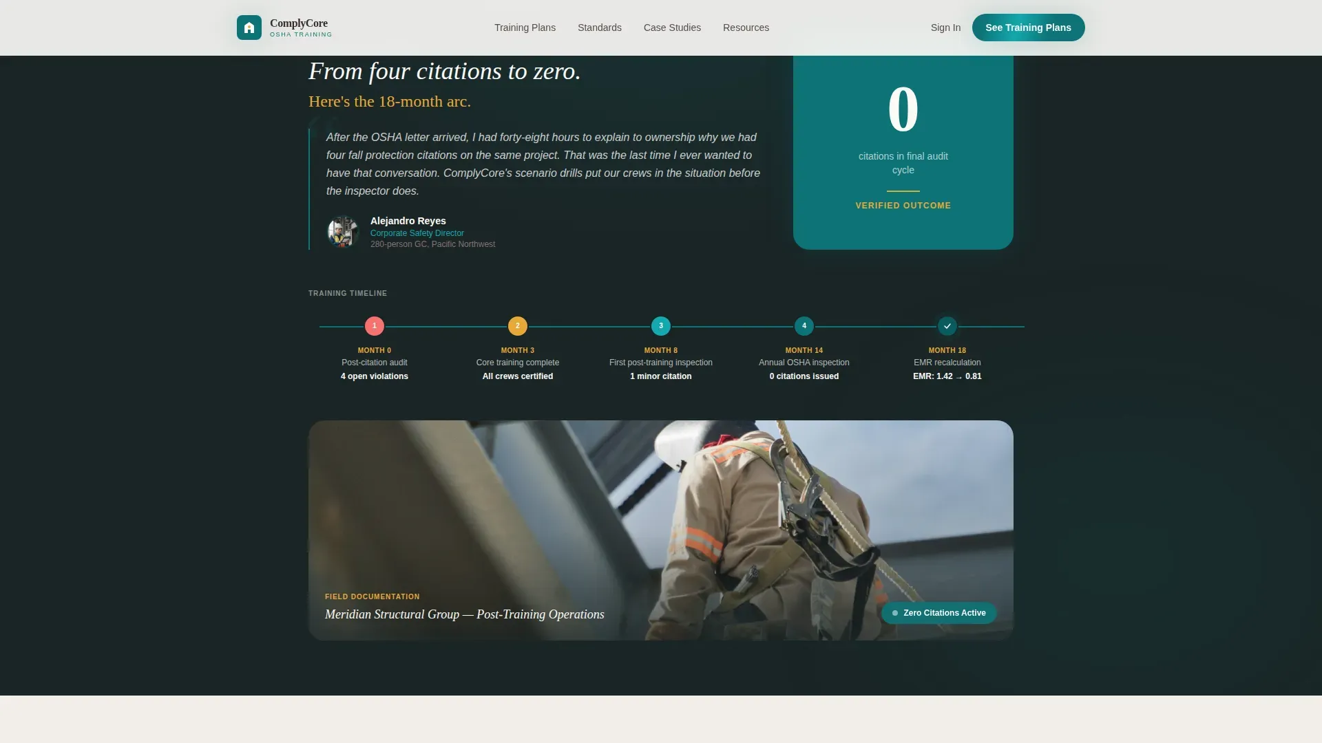 Trusted OSHA Compliance | Free Website Template | Rocket