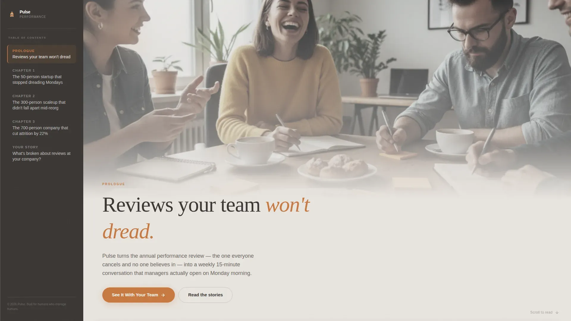 Performance Management Landing Page Template