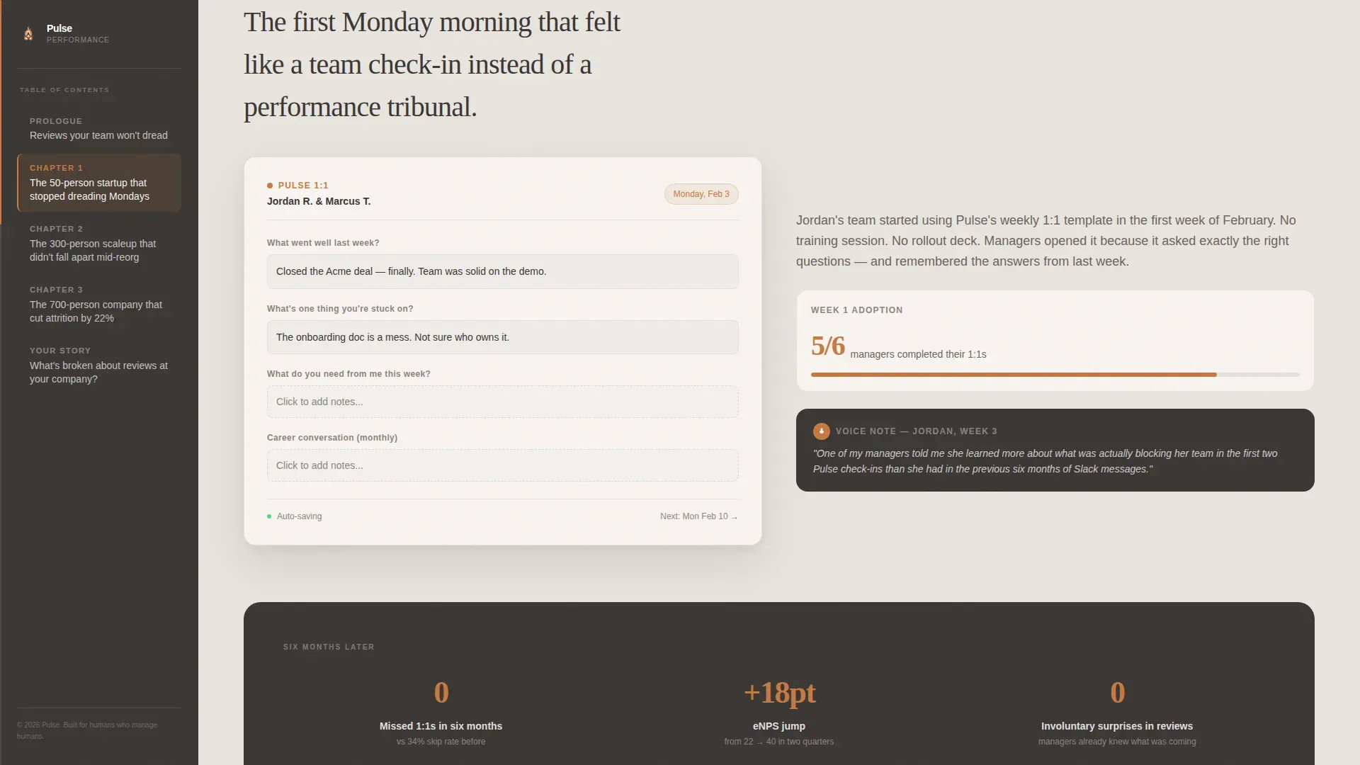 Performance Management Landing Page Template