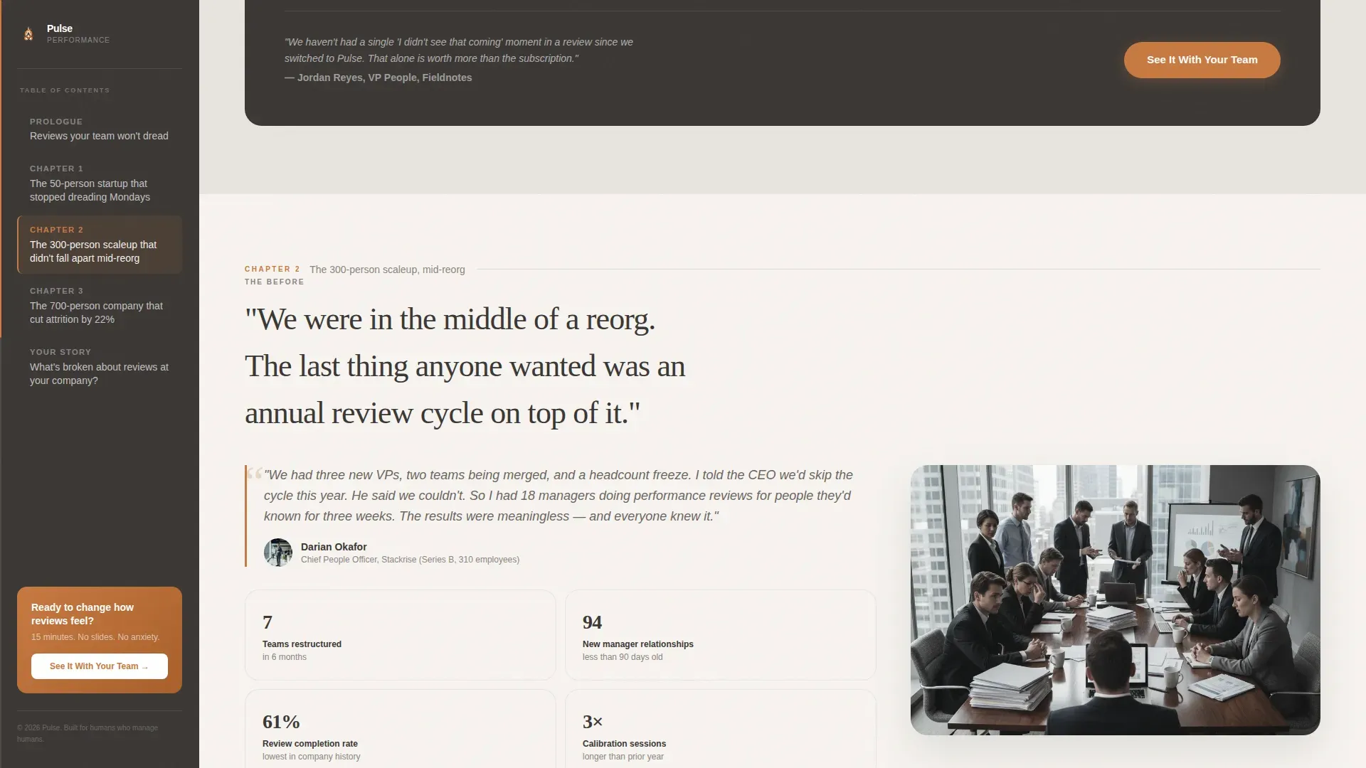 Performance Management Landing Page Template