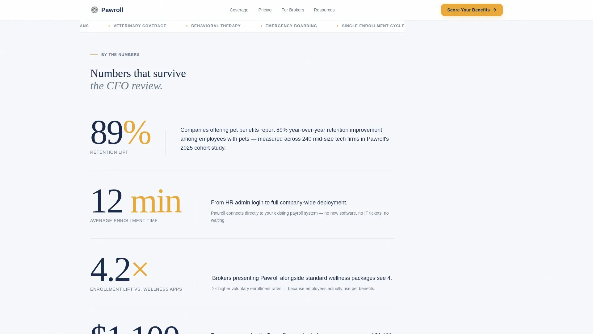 Pet Benefits Landing Page Template for HR Teams