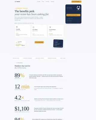 Pet Benefits Landing Page Template for HR Teams