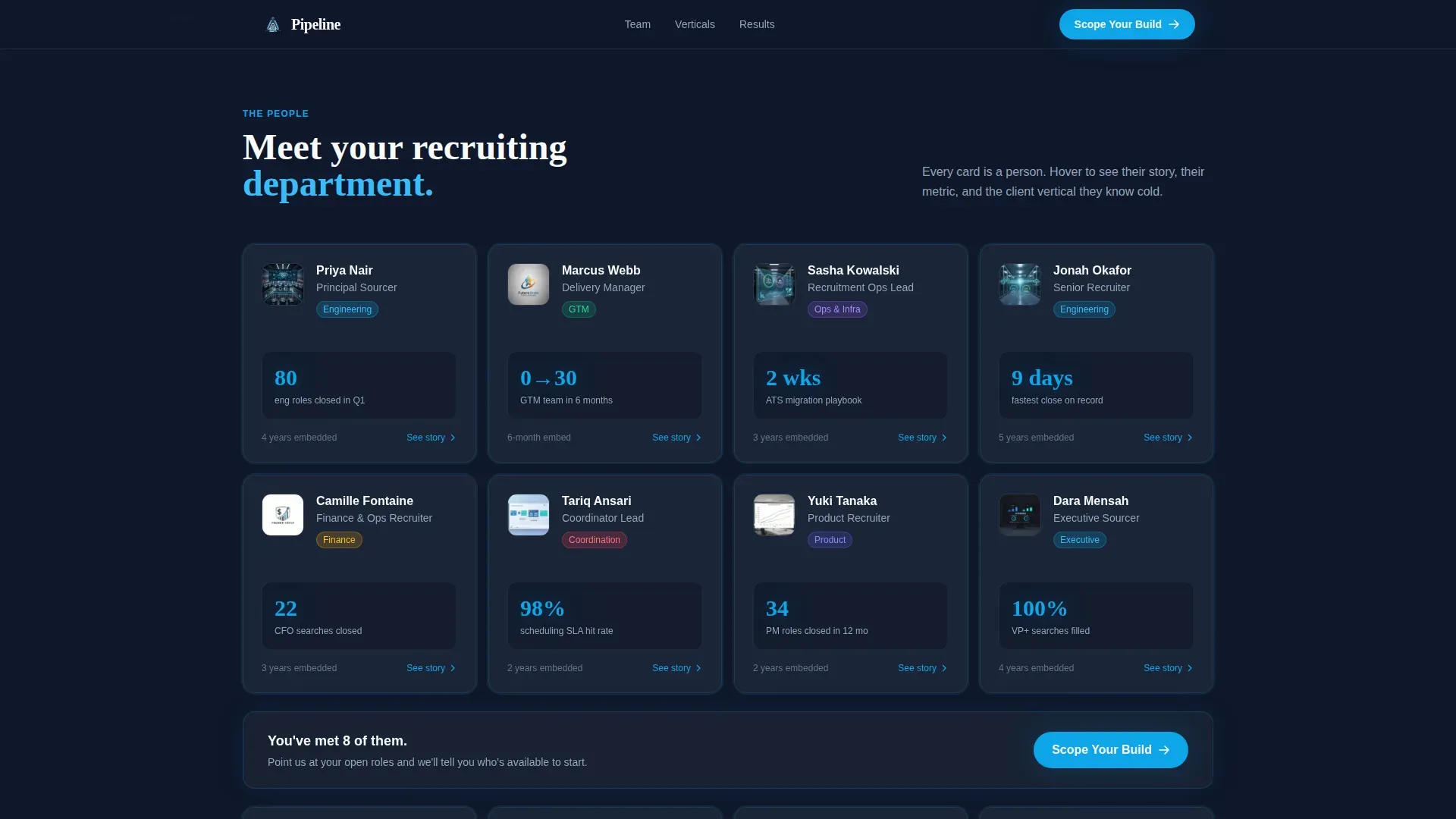 Recruiting & Staffing Agency Appointment Booking Website Template