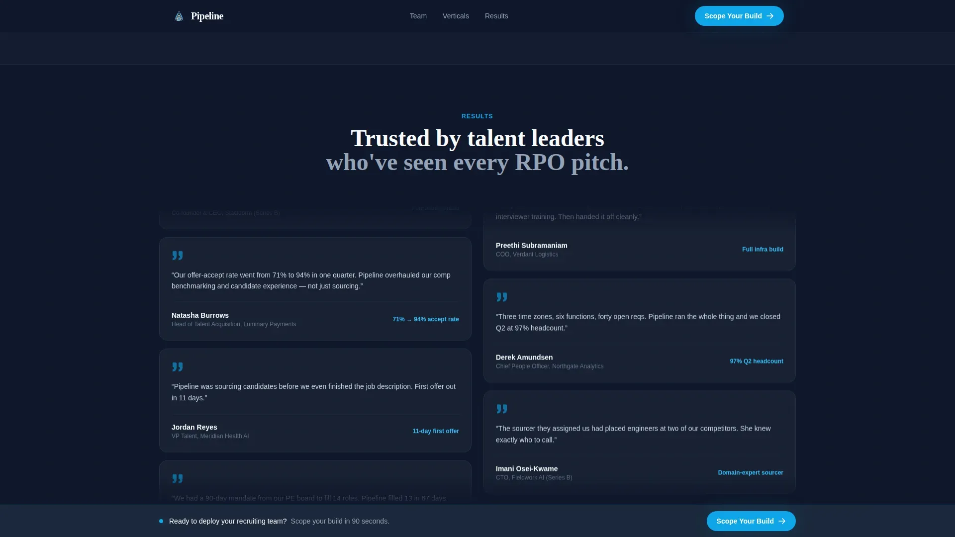Recruiting & Staffing Agency Appointment Booking Website Template