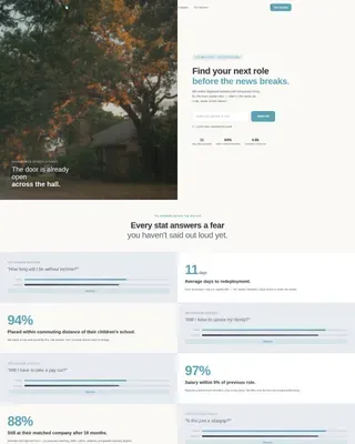 Redeployment Platform Landing Page Template