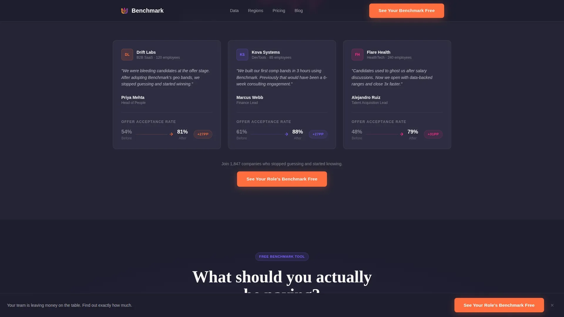 Remote Compensation | Free Website Template | Rocket