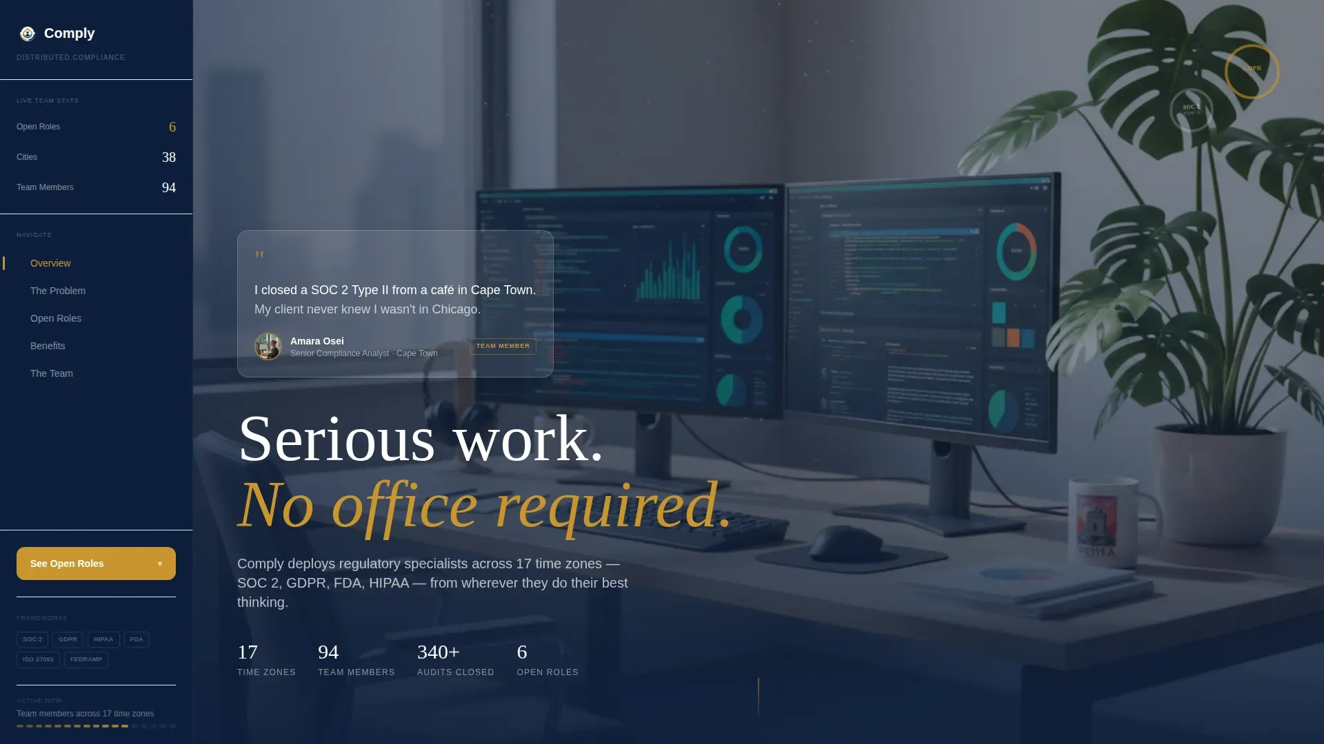 Compliance Recruitment | Free Website Template | Rocket