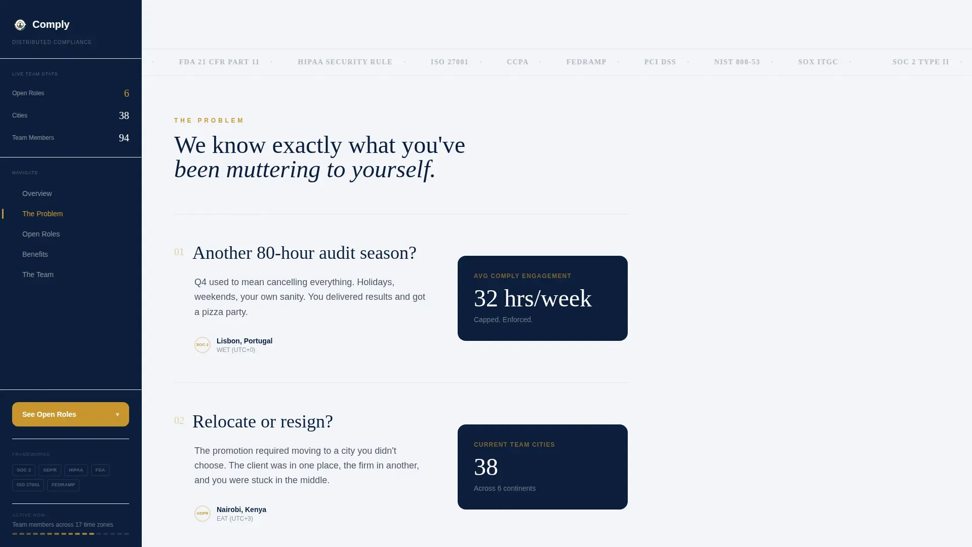 Compliance Recruitment | Free Website Template | Rocket