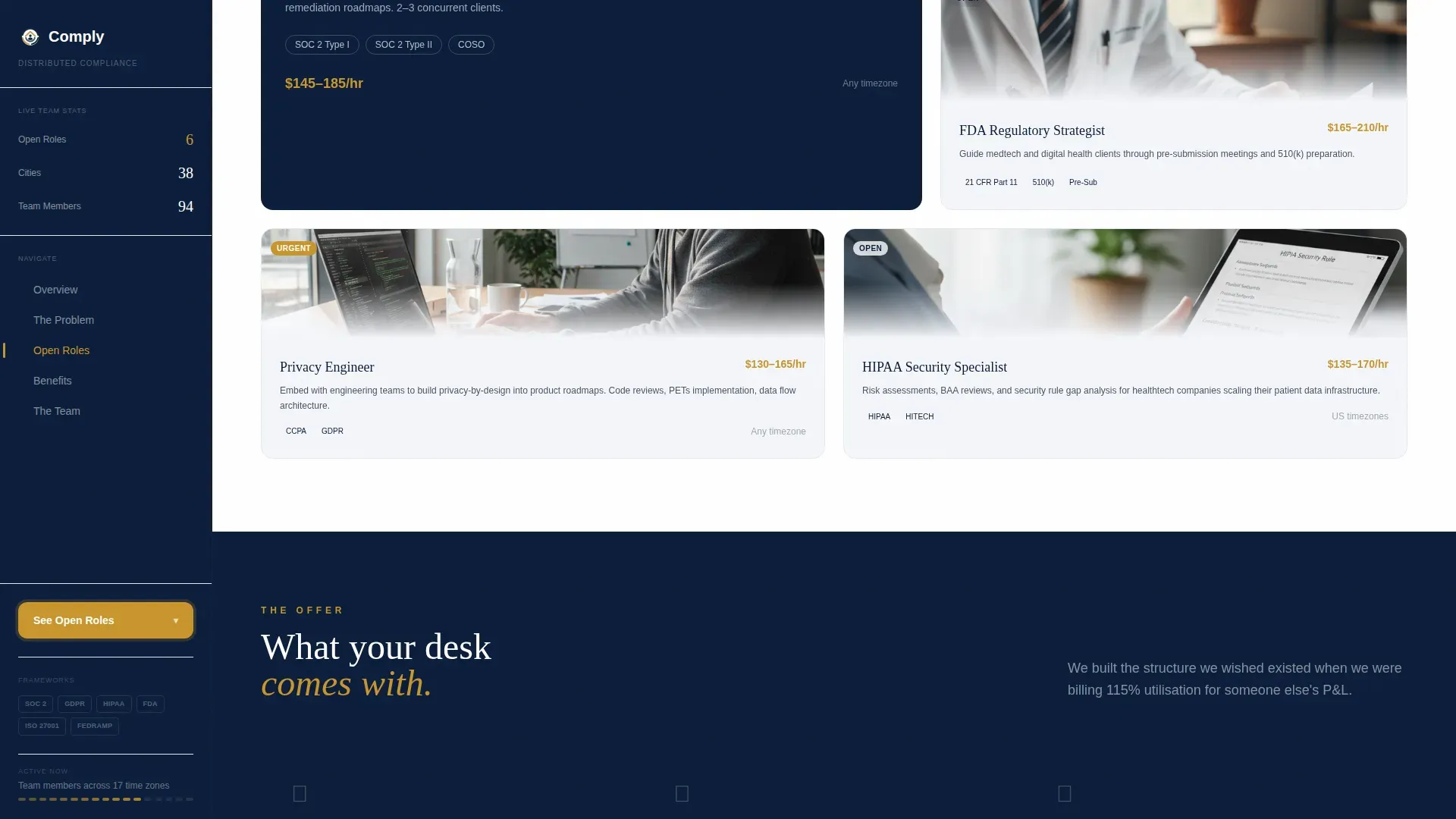 Compliance Recruitment | Free Website Template | Rocket