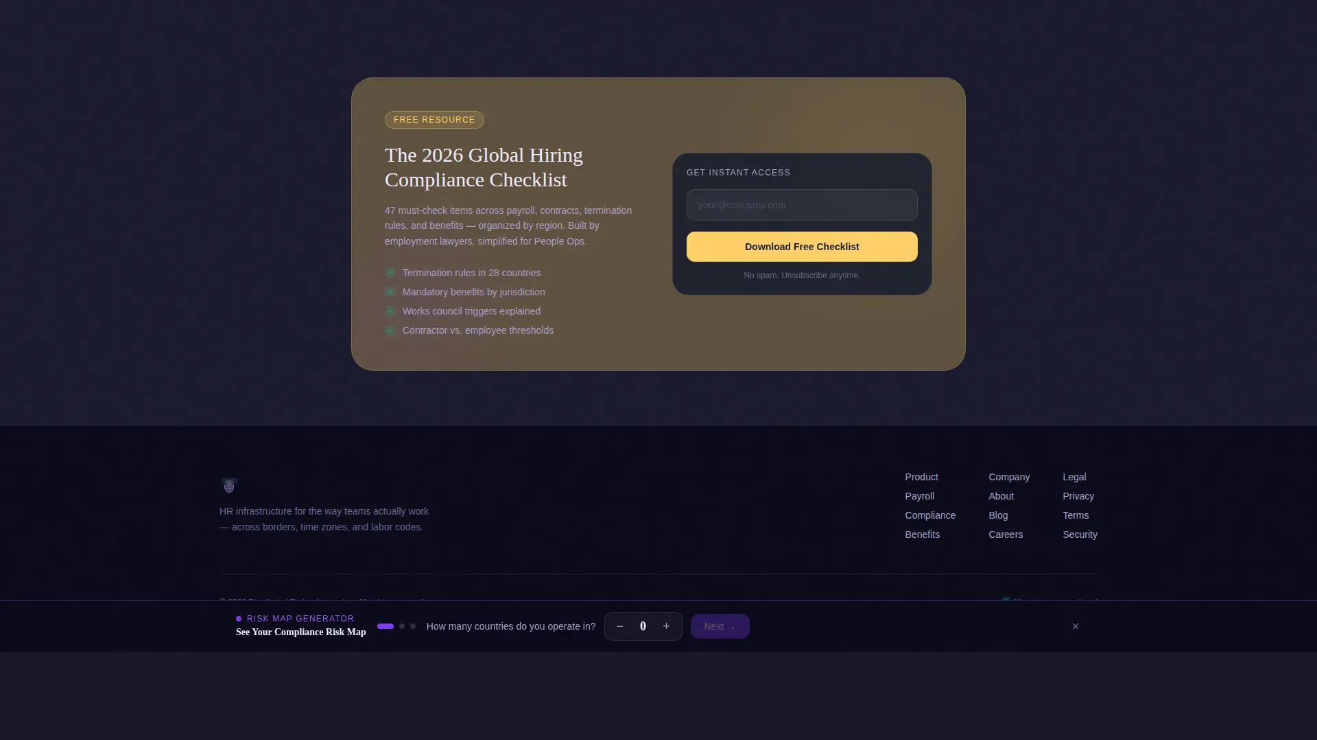 Powerful HR | Free Website Template | Rocket