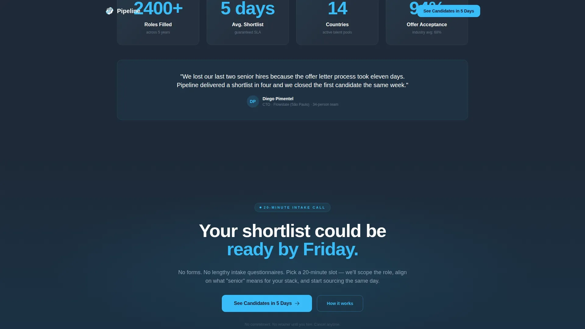Powerful Remoterecruiting | Free Website Template | Rocket