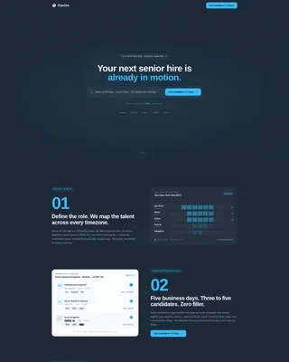 Powerful Remoterecruiting | Free Website Template | Rocket