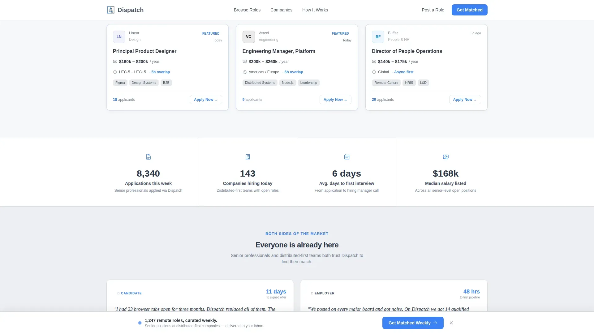 Remote Job Board Landing Page Template