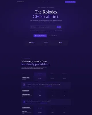 Executive Search | Free Website Template | Rocket