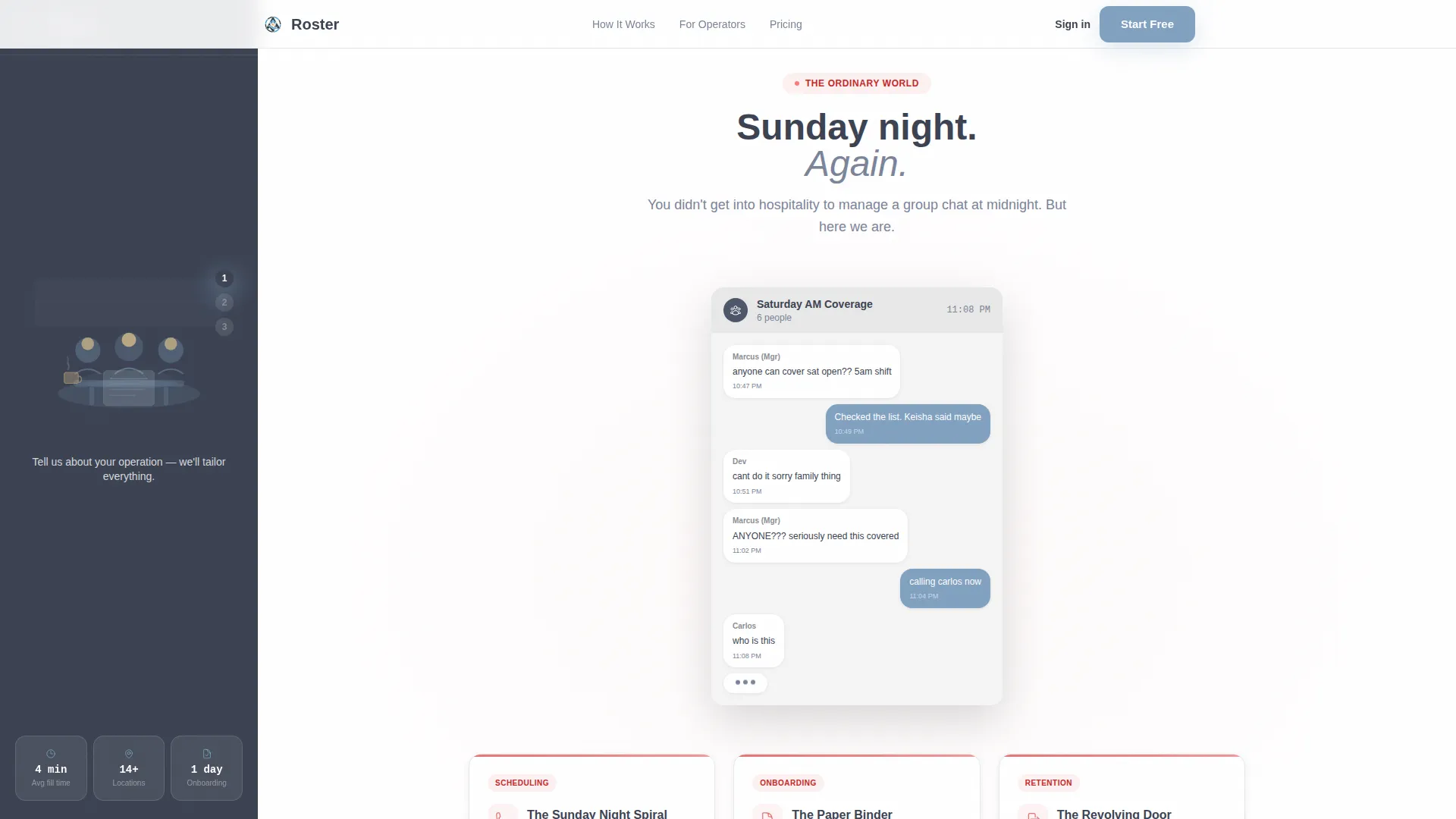 Streamlined Hospitalityhr | Free Website Template | Rocket