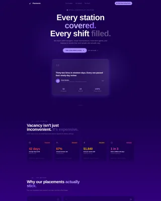 Precision Recruiting | Free Website Template | Rocket