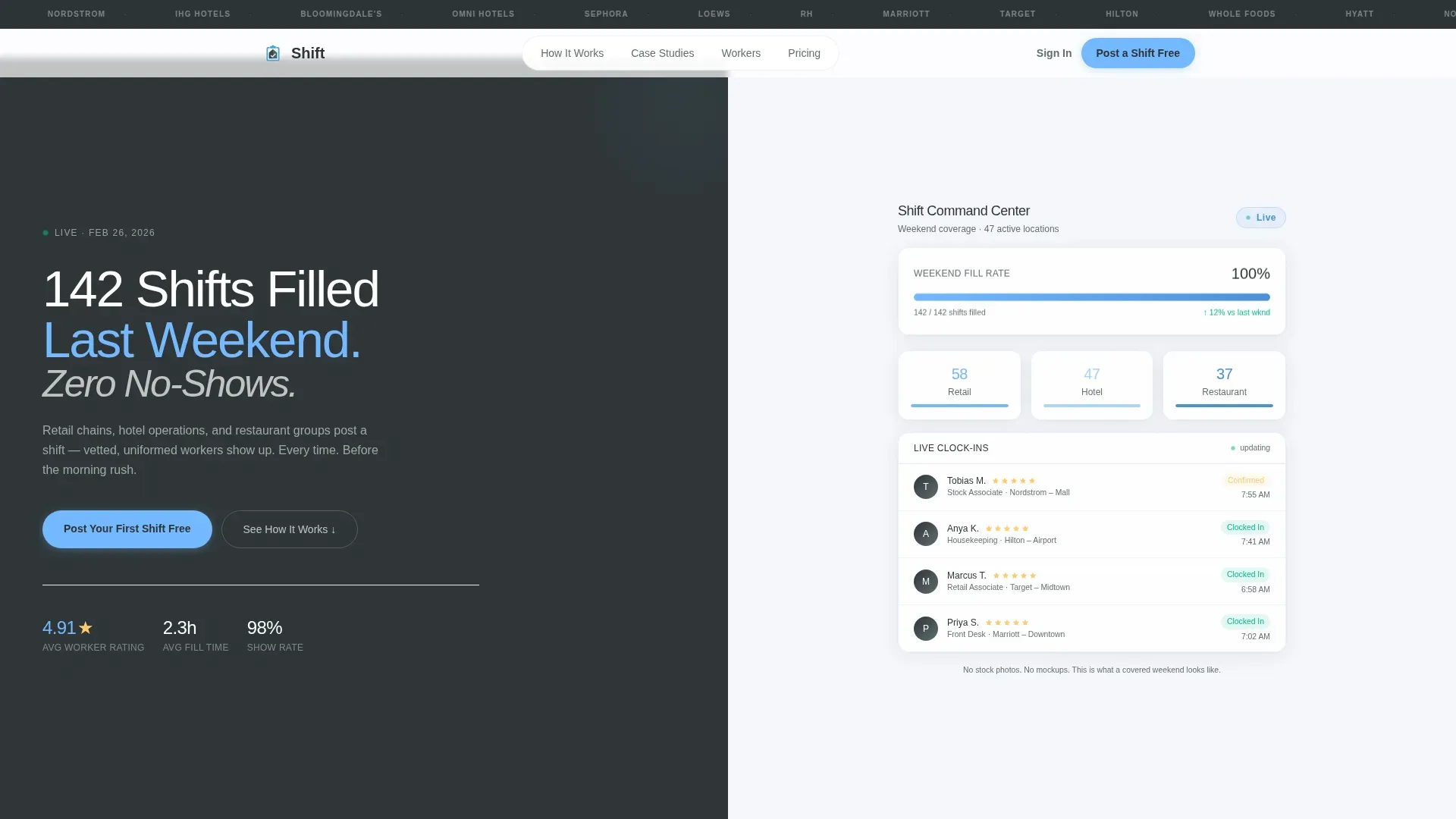Reliable Staffing | Free Website Template | Rocket