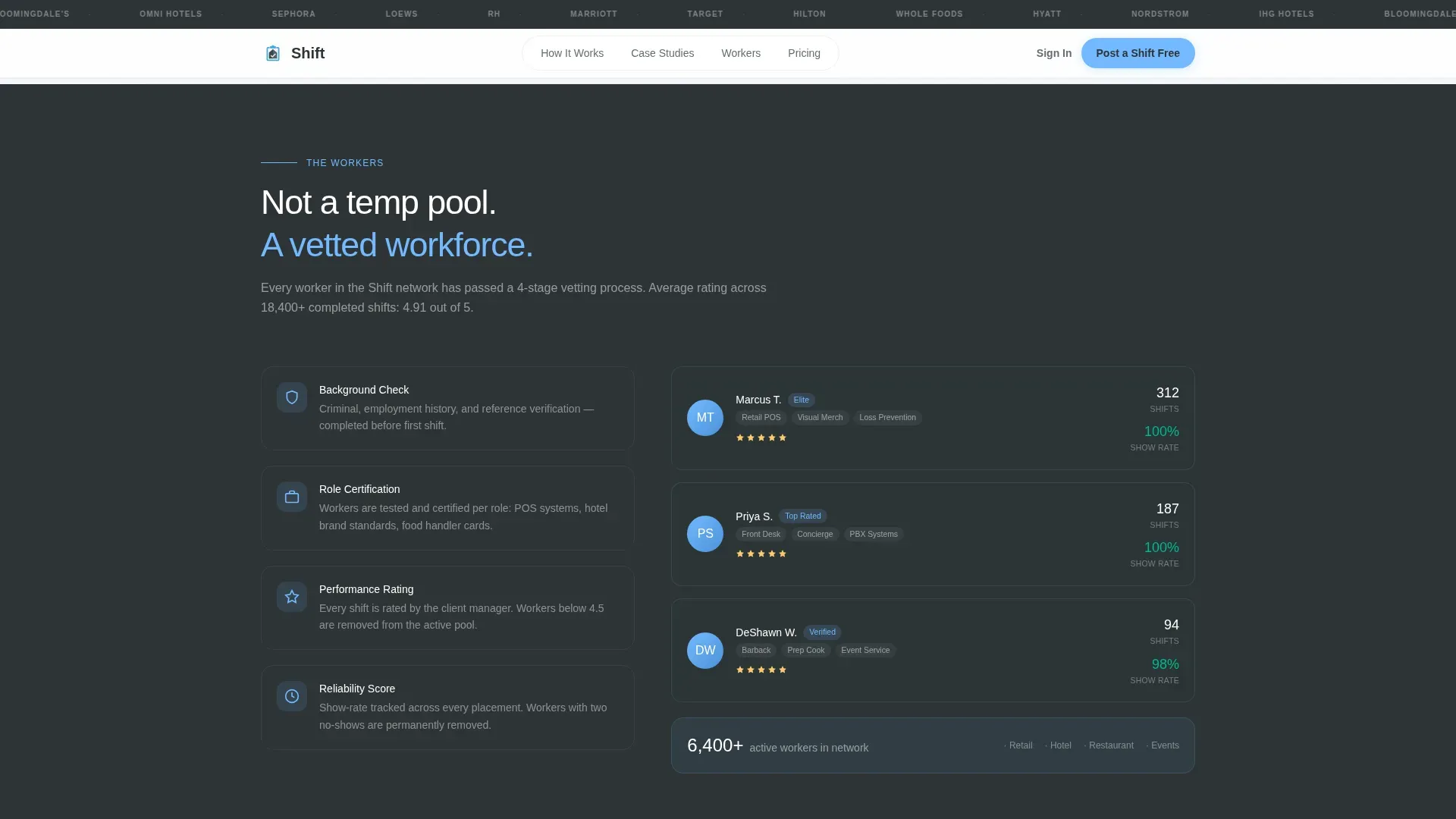 Reliable Staffing | Free Website Template | Rocket