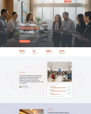 Training Services | Free Website Template | Rocket
